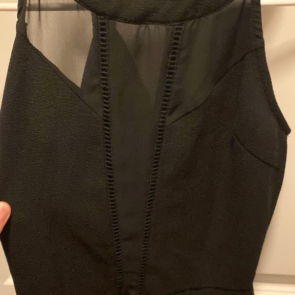 Sienna Sky Black Jumpsuit with Sheer Panels XS - Picture 2 of 3